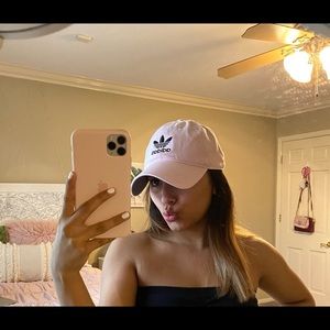 Light pink adidas hat